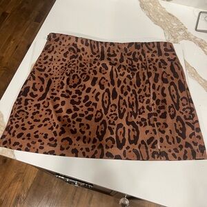 Chic Animal Print Mini Skirt